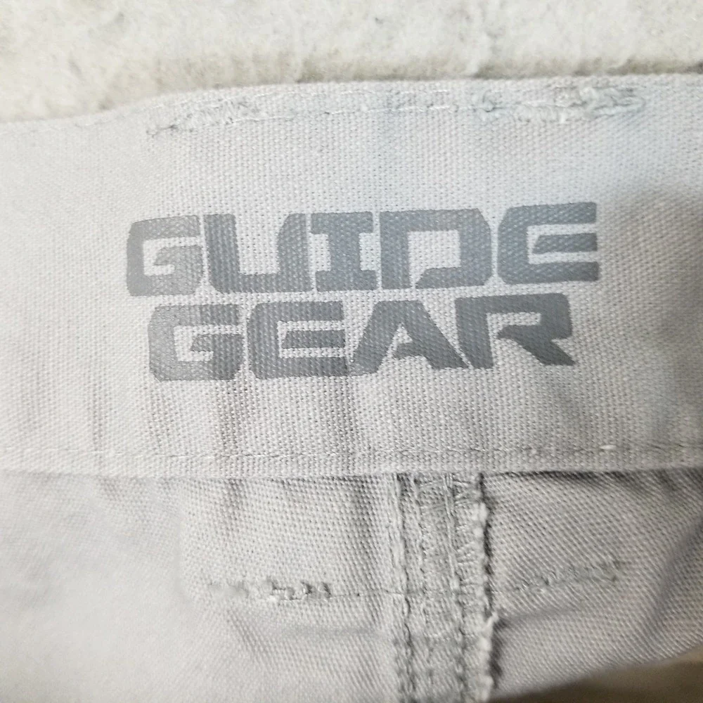 Guide Gear Cargo Shorts Mens 38 Gray Cotton Canvas Utility Tactical Outdoor 6in